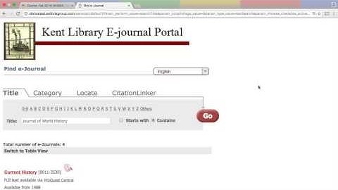 E-journal Portal Video