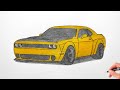 How To Draw A DODGE CHALLENGER SRT HELLCAT DEMON 2018 Drawing Dodge Hellcat Widebody 2019 How To Draw A DODGE CHALLENGER SRT HELLCAT DEMON 2018 Drawing Dodge Hellcat Widebody 2019