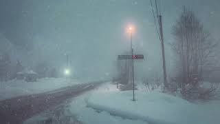 Blizzard Snowstorm Sounds | Relaxing Winter Sounds | Fall Asleep Instantly  With Frosty Snowstorm