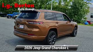 New 2026 Jeep Grand Cherokee L Limited Reserve 4x4, Newark, DE J26-7483