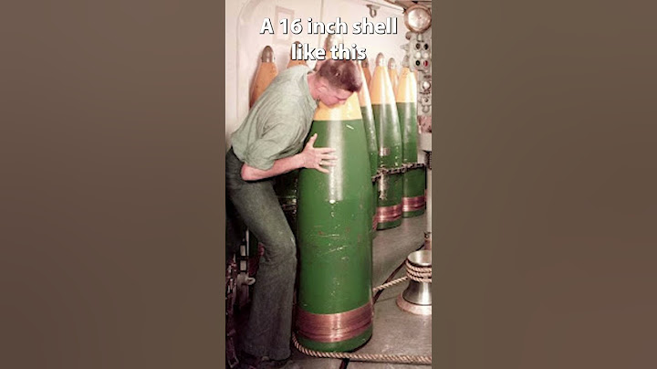Why are naval gun sizes given in inches? #history #navy