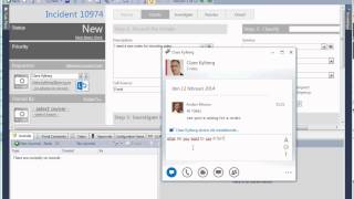 Launch a Lync conversation from a Service Request in Cherwell
