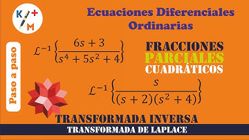 EDO -70. Transformada inversa. Fracciones parciales cuadráticos. No  26 y 30. Sec.7.2.Dennis G. Zill