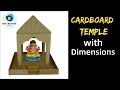 Diy cardboard temple  ganesh temple making at home with cardboard  ganesh chaturthi special 2019