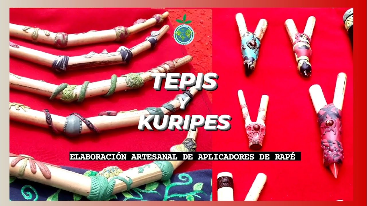 ✴TEPIS y KURIPES ARTESANALES✴ (aplicadores de rapé) - Cómo los hacemos
