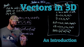 An Introduction to Vectors in 3D