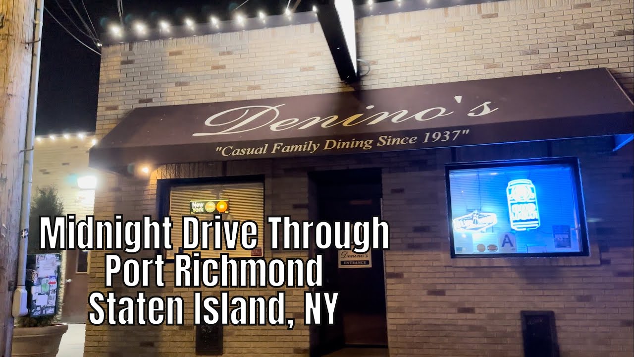 Relaxing Midnight drive through Port Richmond, Staten Island, NY YouTube