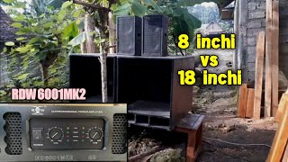 Cek sound 18 inchi Jk Coustik box dynacord  || midel 8 inchi ACR fabulous