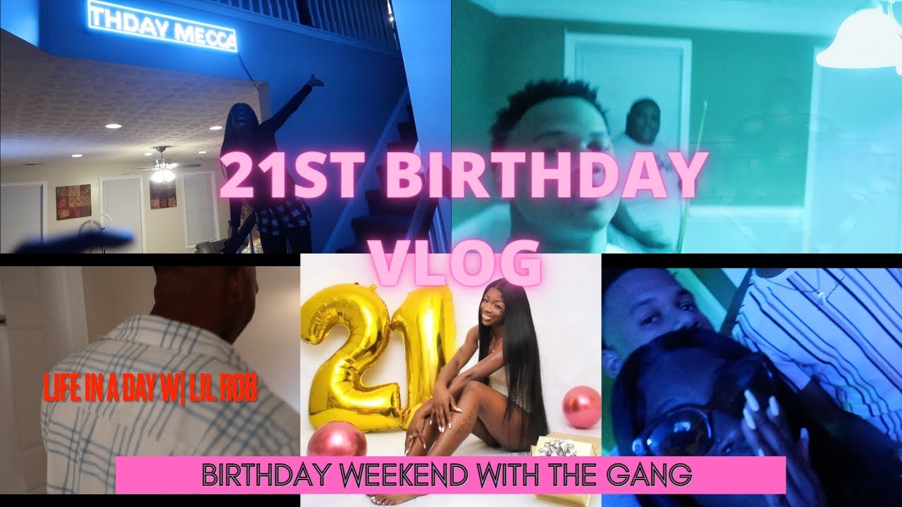 21st Birthday Vlog w| the gang in ATL ✨| Someone broke the tv 😂|