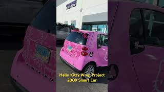 Hello Kitty Wrap Project, 2009 Smart Car Passion 451 #hellokitty #wrap #smartcar #451 #pink #passion