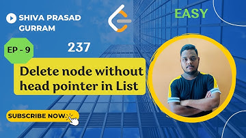 Lecture 9: Delete Node Without Head Pointer in List | SPG | JAVA