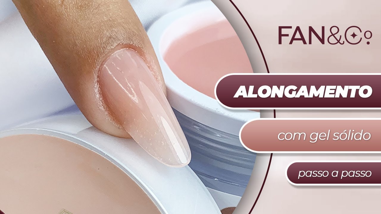 ALONGAMENTO DE UNHAS COM GEL SÓLIDO NO MOLDE F1 (NOVIDADE)