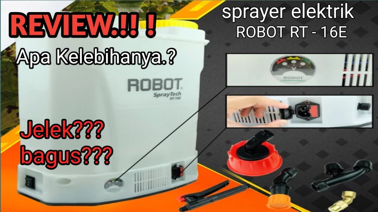 REVIEW SPRAYER ELEKTRIK RT-16E. TESTING POMPA SEMPROT RUMPUT. - YouTube