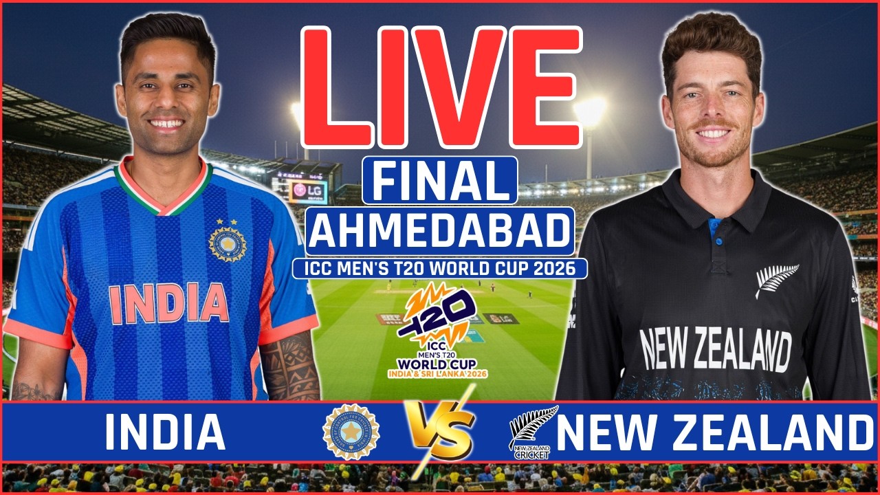 🔴 India vs New Zealand Final Live Match Today T20 World Cup 2026 Score ...