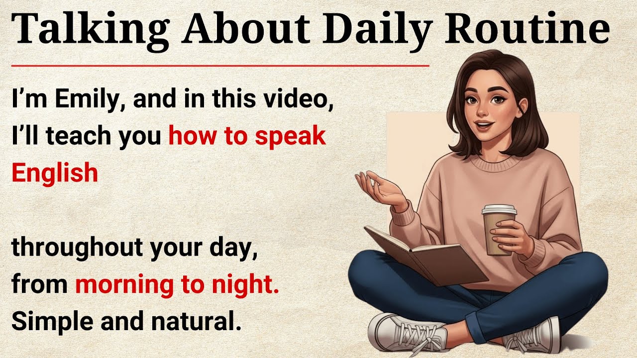 Talk About Daily Routine in English | Graded Reader | Learn English With Podcast | A2 Beginner ✅️
