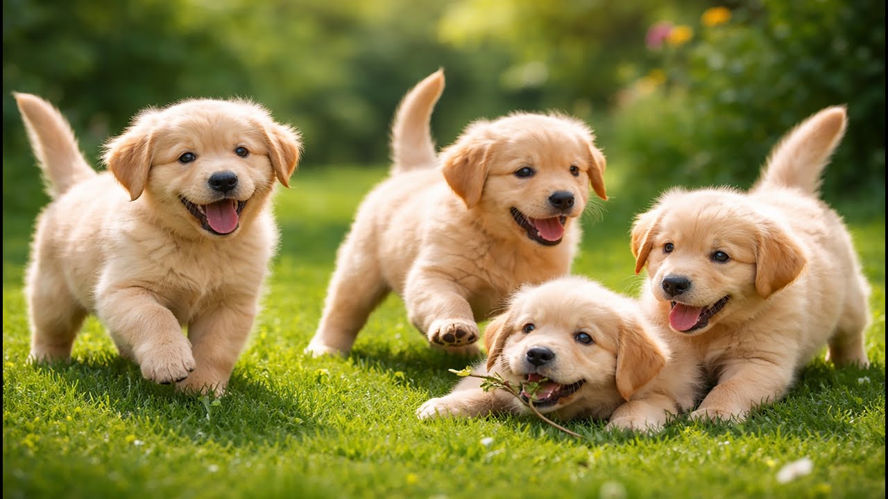 😆🐕 Playful Puppies Fighting Over Toys on Green Grass | Cute Dog Moments | Cute Dogs