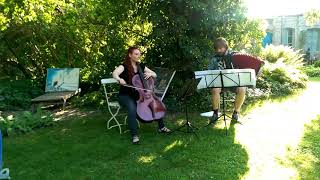 Download Lagu AVE MARIA (Caccini) im Künstlergarten - Cello \u0026 Akkordeon MP3