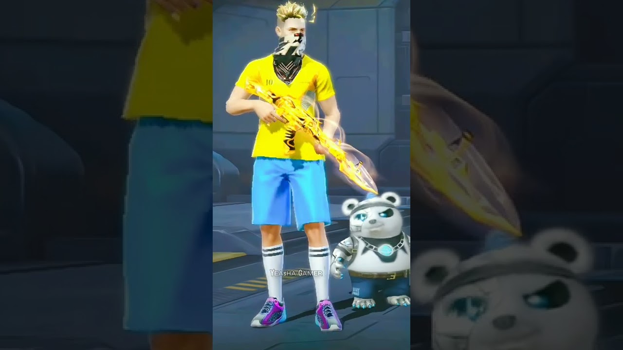 TOP 5 BEST COMBINATION WITH BRAZIL FOOTBALL JERSEY | BUNDLE FREEFIRE | Yᴇᴀsʜᴀ Gᴀᴍᴇʀ 