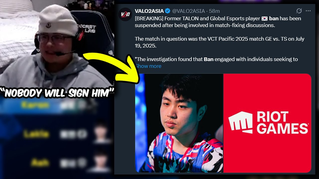 Shanks Reacts To GE Ban Getting Banned For Match Fixing..