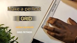Perfect Proportions Ka Secret 😳 | Grid Method Full Tutorial for Beginners #art 