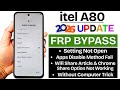 Itel A80 Frp Bypass 2026 Android 14/15 Without PC | Itel A8 (A671L) Remove Google Account Lock