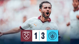 Highlights West Ham 1-3 Man City Doku, Bernardo Silva & Haaland Goals