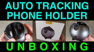 Unboxing Auto Face Tracking Phone Holder Gimbal Stand Live Streaming TikTok YouTube FaceTime Video