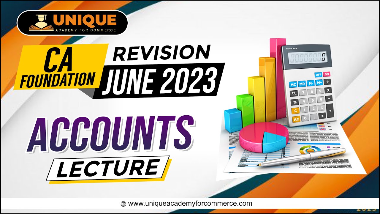 CA Foundation Accounts Revision Batch L2 CA Foundation June 2023 - YouTube