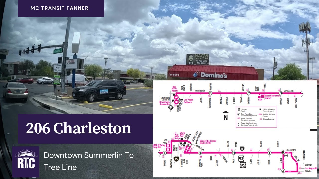 RTC Nevada 206 Charleston - Downtown Summerlin To Tree Line - Full Route