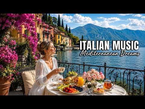 La Dolce Vita 🇮🇹 🍋 Italian Relaxing Music 4K | Rome & Amalfi Coast Morning Coffee Ambience