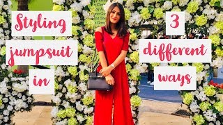 How to style a Jumpsuit in 3 different ways | with Ishanki Tiwari
