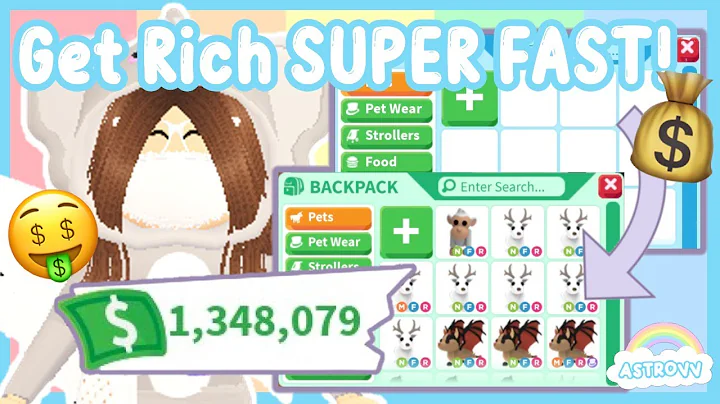 How To Get RICH In Adopt Me FAST and EASY! (Roblox) | AstroVV