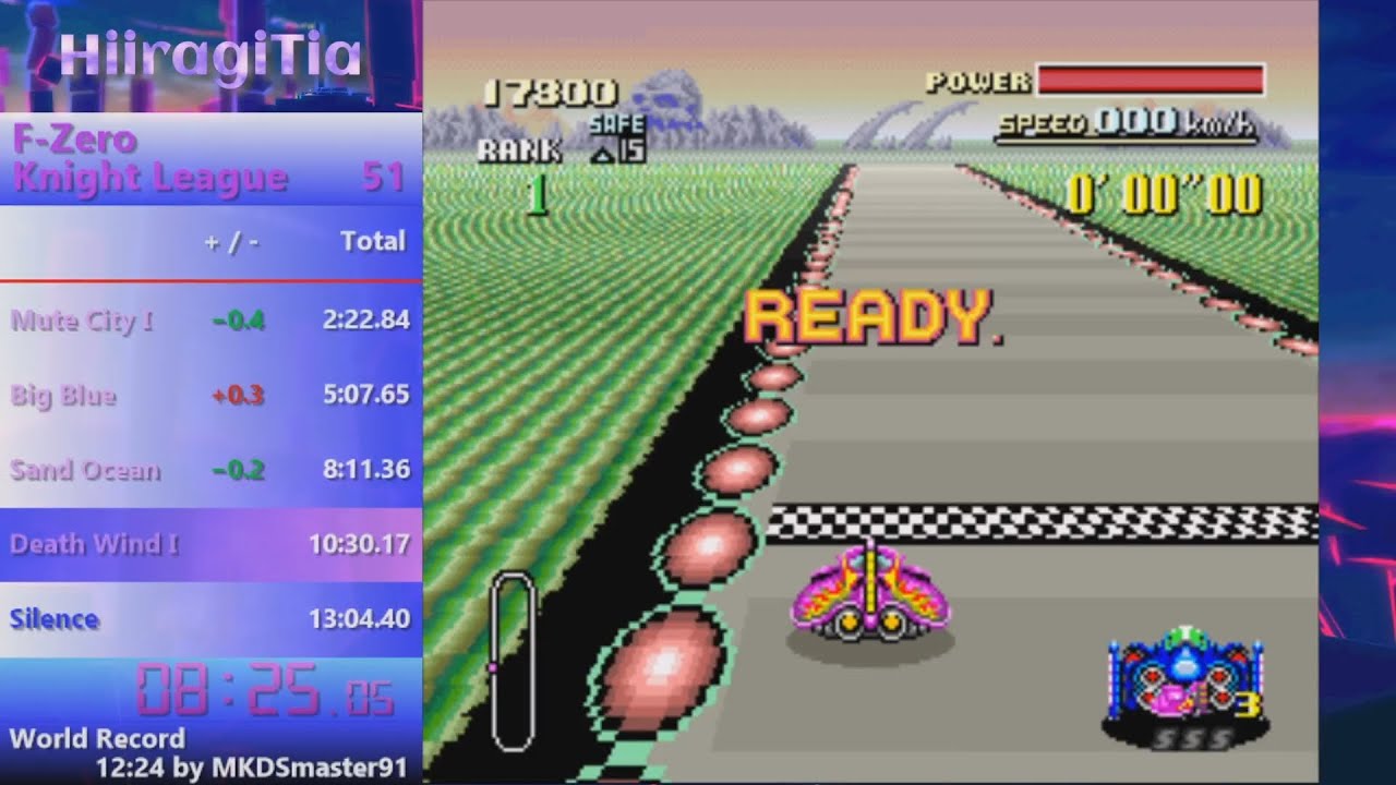 F-Zero: Speedrun / Knight League / Fire Stingray / PB: 