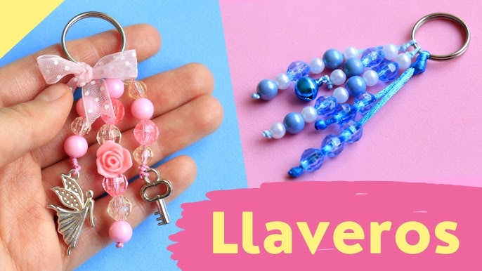 Como hacer LLAVERO de MODA aesthetic fáciles y bonitos 💜 / Llavero para  vender 