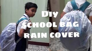 #raincoverdiy#backpackraincover  How to make school bag rain cover at home # diy