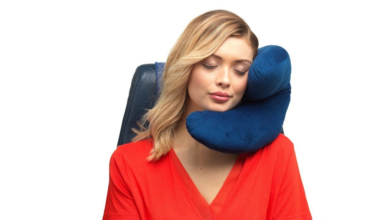 J-pillow travel pillow - How to use for chin support