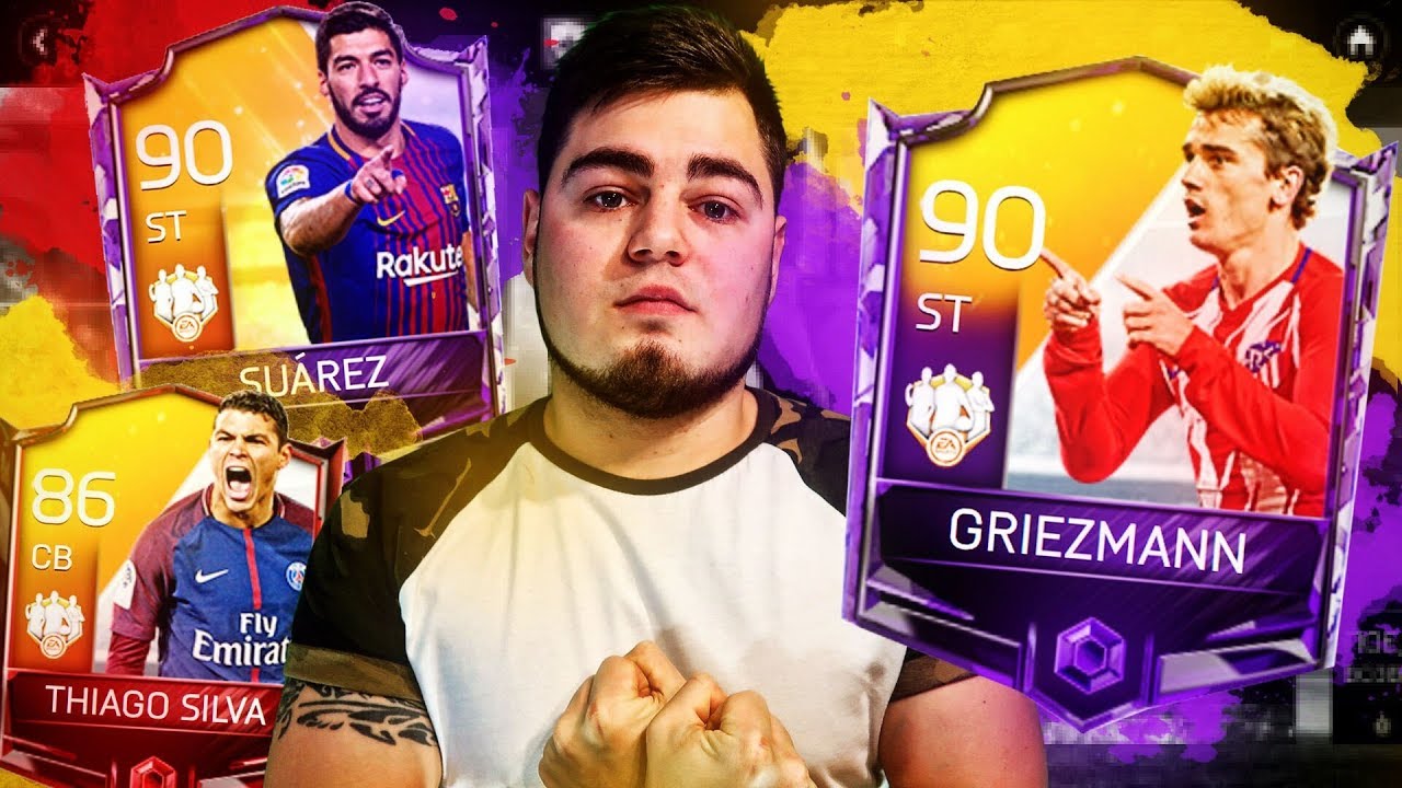FIFA 18 MOBILE !! ОХОТА НА GRIEZMAN & SUAREZ 90 РЕЙТИНГА | PACK OPENING НА 12 000 FIFA POINTS!!