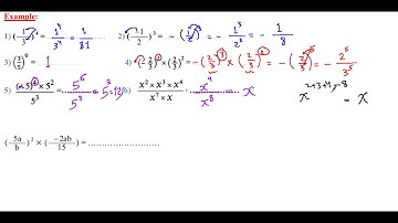 Mr.Eslam Sayed  Prep.1(Non-negative & negative integer powers) Algebra