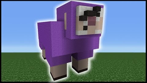 Minecraft Tutorial: How To Make Purple Shep (ExplodingTNT)