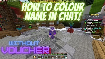 how to change chat color in minecraft |APPLE MC | banana realm