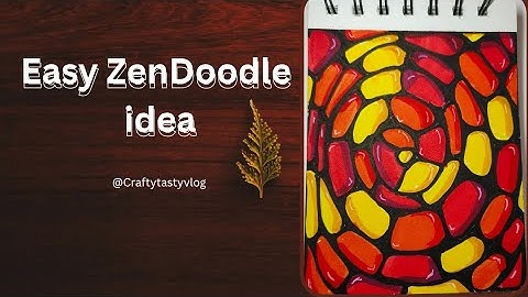 Easy zen doodle drawing tutorial #art #zentangle #satisfying