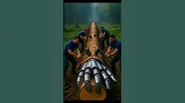 rescue robot from giant log #animals #funny #shorts #viral #viralvideo #foryou