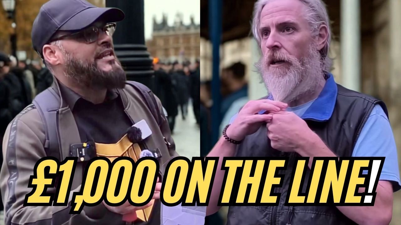 Thumbnail for Atheist Bet Hashim £1,000 Then Lost His Temper! Speakers Corner