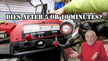 Snowblower Runs Good But Dies After Five to Ten Minutes Won