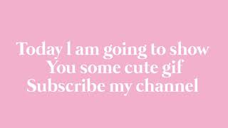 Cute anime gif for editing /Nickyxmation 🙈💖🌈🌺🦄