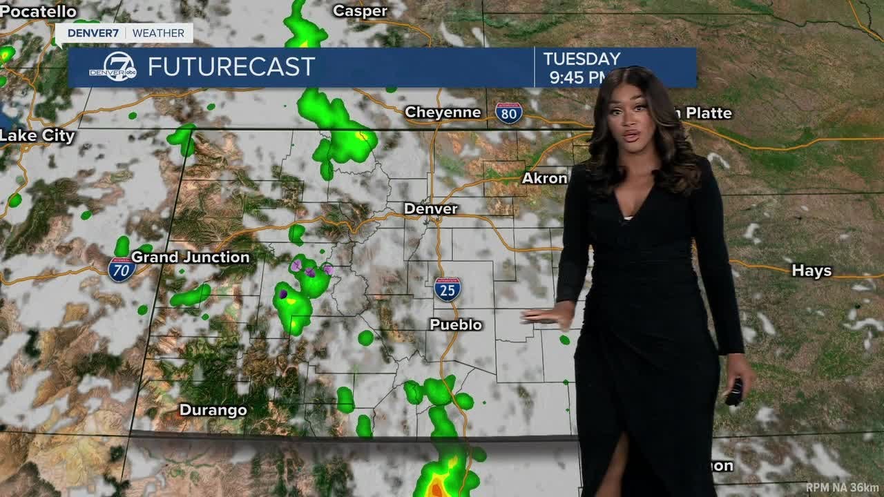 Warm, windy Tuesday ahead with scattered mountain storms - YouTube