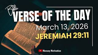 Verse of the Day | Jeremiah 29:11 (NIV) | March 13, 2026