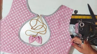 Boat neck blouse design  ✂️ Easy Stitching Tutorial (Beginner Friendly)