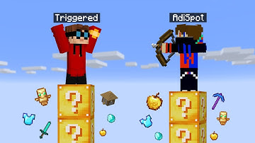 Lucky Block Tower Race NOOB Vs PRO CHALLENGE! - Minecraft