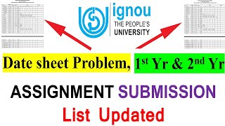 Date sheet Problem,Missing Subject,1st Yr & 2nd Yr Students || Assignment Submission List Updated ||